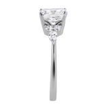 Charlotte 2.80 Ct Cushion Lab Grown Diamond Engagement Ring in 14K White Gold