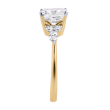 Charlotte 2.80 Ct Cushion Lab Grown Diamond Engagement Ring in 14K Yellow Gold