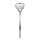 Catherine 2.1 Ct Cushion Lab Grown Diamond Engagement Ring in 14K White Gold