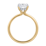 Catherine 2.1 Ct Cushion Lab Grown Diamond Engagement Ring in 14K Yellow Gold