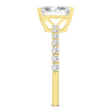 Calista 14K Yellow Gold Emerald Lab Grown Diamond Engagement Ring - 2.41 Ct