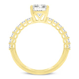 Calista 14K Yellow Gold Emerald Lab Grown Diamond Engagement Ring - 2.41 Ct