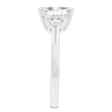 Seraphine 14K White Gold Emerald Cut Lab Grown Diamond 3 Stone Engagement Ring - 1.75 ctw