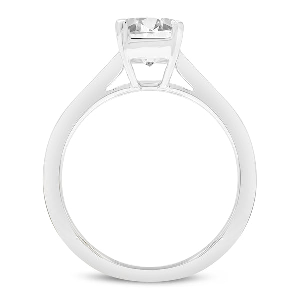 Eris 14K White Gold Emerald Lab Grown Diamond Engagement Ring - 3.22 Ct