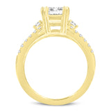 Gohar 14K Yellow Gold Emerald Cut Lab Grown Diamond  Engagement Ring - 2.04 Ct
