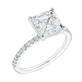 Ani 14K White Gold Emerald Cut Lab Grown Diamond  Engagement Ring - 2.7 Ct
