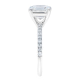 Ani 14K White Gold Emerald Cut Lab Grown Diamond  Engagement Ring - 2.7 Ct