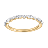 Olivia 14K Yellow Gold Marquise Lab Grown Diamond Band Ring - 0.50 Cts