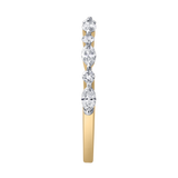 Olivia 14K Yellow Gold Marquise Lab Grown Diamond Band Ring - 0.50 Cts