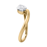 Naia 1 Ct Marquise Lab Grown Diamond Engagement Ring in 14K Yellow Gold