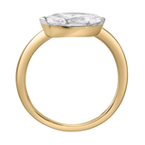 Naia 1 Ct Marquise Lab Grown Diamond Engagement Ring in 14K Yellow Gold
