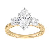 Aislyra 2.70 Ct Marquise Lab Grown Diamond Engagement Ring in 14K Yellow Gold