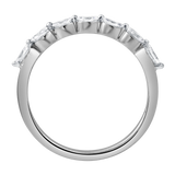 Serelyn 0.35 Ct Marquise Lab Grown Diamond Band Ring in 14K White Gold