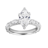 Althea 2.6 Ct Marquise Lab Grown Diamond Engagement Ring in 14K White Gold