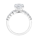Julia 14K White Gold Oval Lab Grown Diamond Engagement Ring - 3.7 Ct