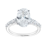 Camila 14K White Gold Oval Lab Grown Diamond Engagement Ring - 2.5 Ct