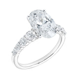 Camila 14K White Gold Oval Lab Grown Diamond Engagement Ring - 2.5 Ct