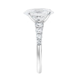 Camila 14K White Gold Oval Lab Grown Diamond Engagement Ring - 2.5 Ct