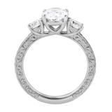 Caldria 2.65 Ct Oval Lab Grown Diamond Engagement Ring in 14K White Gold