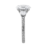 Caldria 2.65 Ct Oval Lab Grown Diamond Engagement Ring in 14K White Gold