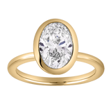 Veradis 2.50 Ct Oval Lab Grown Diamond Engagement Ring in 14K Yellow Gold