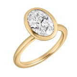 Veradis 2.50 Ct Oval Lab Grown Diamond Engagement Ring in 14K Yellow Gold