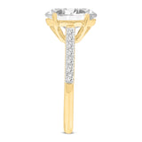 Prose 14K Yellow Gold Oval Lab Grown Diamond Engagement Ring - 2.4 Ct