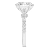 Tasia 14K White Gold Oval Lab Grown Diamond Engagement Ring - 3.4 Ct