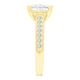 Kalina 14K Yellow Gold Princess Cut Lab Grown Diamond Engagement Ring - 3 Ct