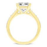 Kalina 14K Yellow Gold Princess Cut Lab Grown Diamond Engagement Ring - 3 Ct