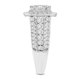 Miroslava 14K White Gold Princess Cut Lab Grown Diamond Halo Engagement Ring - 3.85 Ct