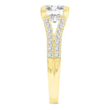 Parineeta 14K Yellow Gold Princess Cut Lab Grown Diamond  Engagement Ring - 1.95 Ct