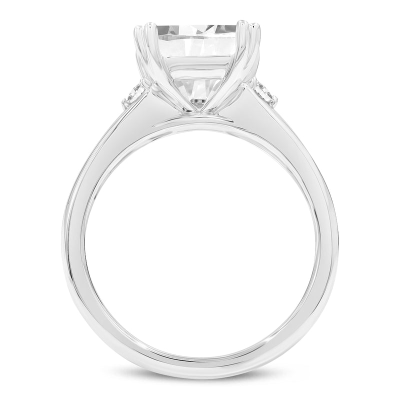 Antoaneta 14K White Gold Princess Cut Lab Grown Diamond Engagement Ring - 3 Ct