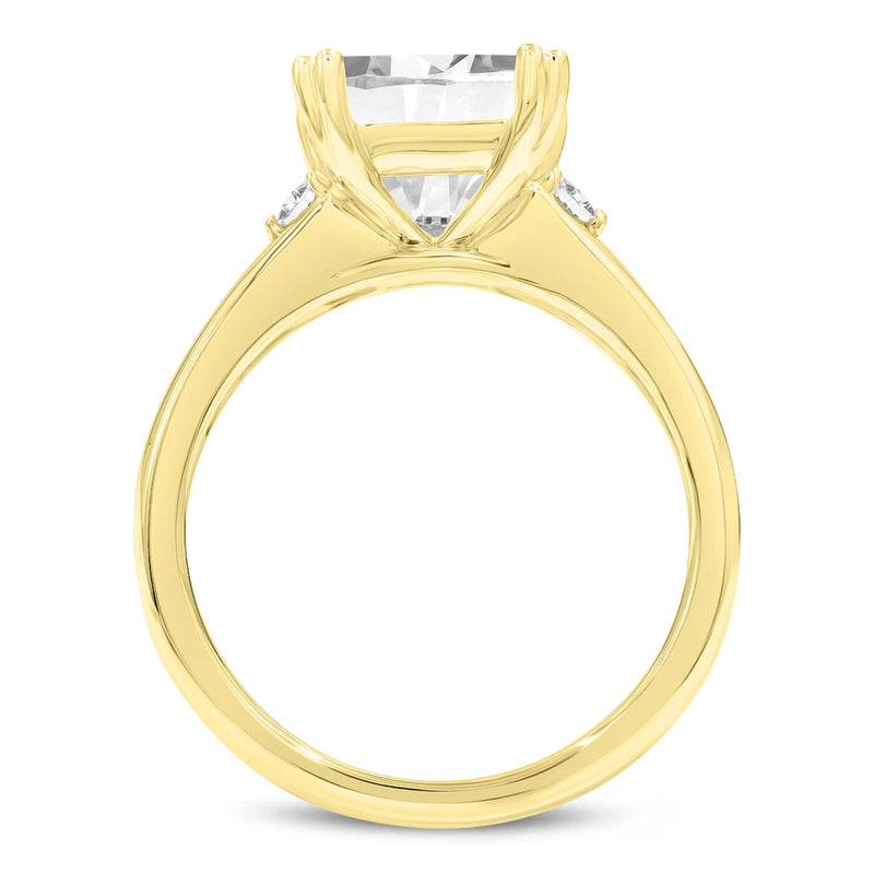 Antoaneta 14K Yellow Gold Princess Cut Lab Grown Diamond Engagement Ring - 2.74 Ct