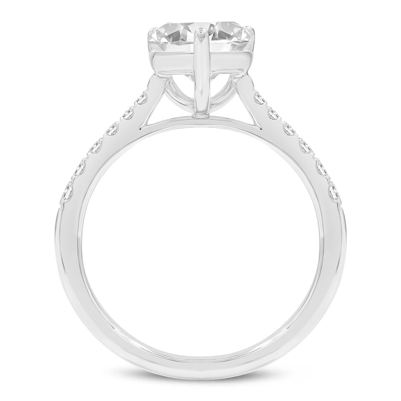 Chloe 14K White Gold Pear Lab Grown Diamond Engagement Ring - 3.29 Ct