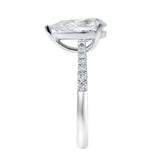 Chloe 14K White Gold Pear Lab Grown Diamond Engagement Ring - 3.25 Ct