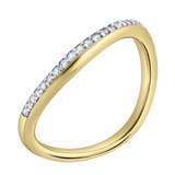 Selena Silk Wave 1.4 Ct Pear Lab Grown Diamond Engagement Ring in 14K Yellow Gold