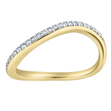 Selena Silk Wave 1.4 Ct Pear Lab Grown Diamond Engagement Ring in 14K Yellow Gold