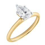Jana 14K Yellow Gold Pear Lab Grown Diamond Solitaire Engagement Ring - 1 Ct
