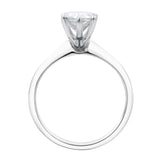 Nadine 14K White Gold Pear Lab Grown Diamond Solitaire Engagement Ring - 2 Ct