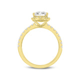 Noor 14K Yellow Gold Pear Lab Grown Diamond Halo Engagement Ring - 2.0 Ct