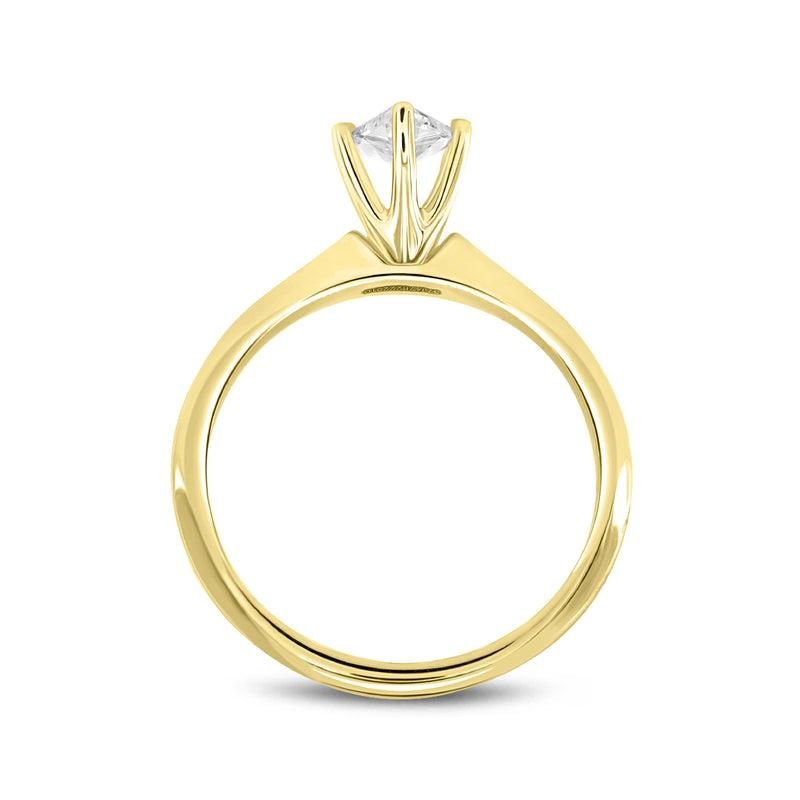 Ava 14K Yellow Gold Pear Lab Grown Diamond Solitaire Ring - 1.51 Ct