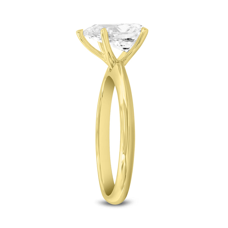 Ava 14K Yellow Gold Pear Lab Grown Diamond Solitaire Ring - 1.51 Ct