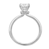 Tia 14K White Gold Radiant Lab Grown Diamond Hidden Halo Ring - 2.1 Ct