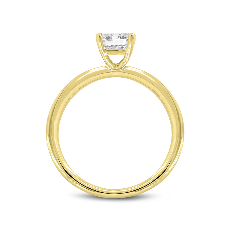 Dora 14K Yellow Gold Radiant Cut Lab Grown Solitaire Diamond Ring - 1.51 Ct