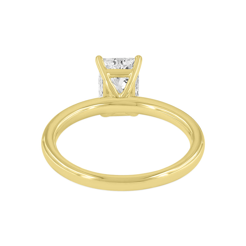 Dora 14K Yellow Gold Radiant Cut Lab Grown Solitaire Diamond Ring - 1.51 Ct