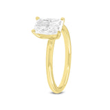 Dora 14K Yellow Gold Radiant Cut Lab Grown Solitaire Diamond Ring - 1.5 Ct