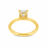 Eman 14K Yellow Gold Radiant Cut Lab Grown Diamond Hidden Halo Engagement Ring - 2.05 Ct