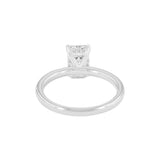 Ahlam 14K White Gold Radiant Cut Lab Grown Diamond Hidden Halo Engagement Ring - 1.55 Ct