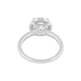 Niri 14K White Gold Round Lab Grown Halo Cathedral Diamond Ring - 2.45 Ct